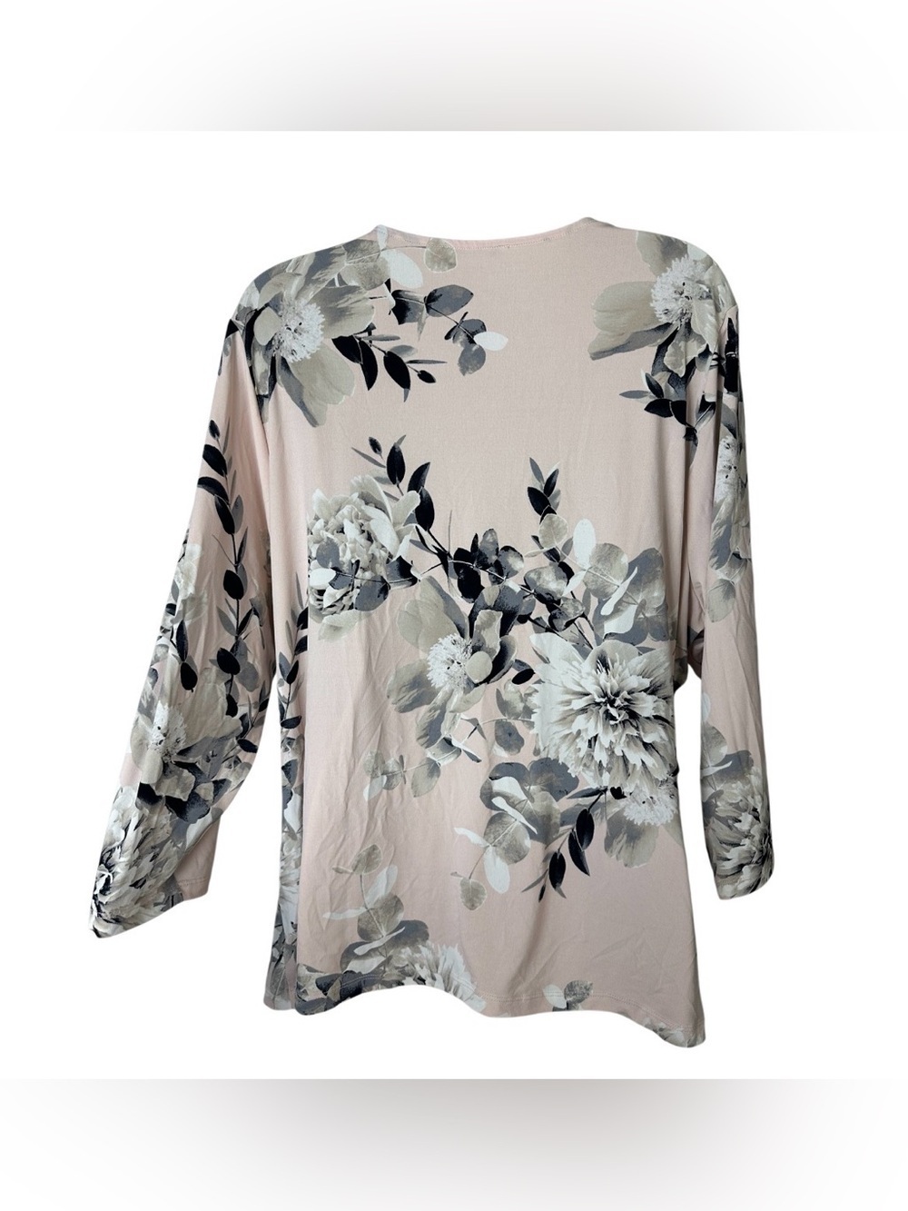 Calvin Klein Blush Floral V-Neck Tunic - Picture 2 of 4